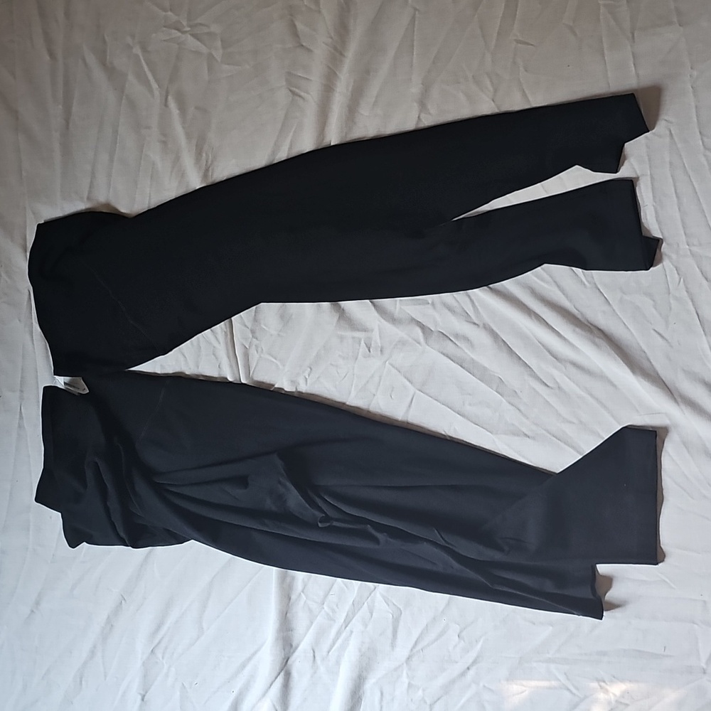 Old Navy Maternity XL 2-Pack Full-Panel Cropped Leggings Black New
